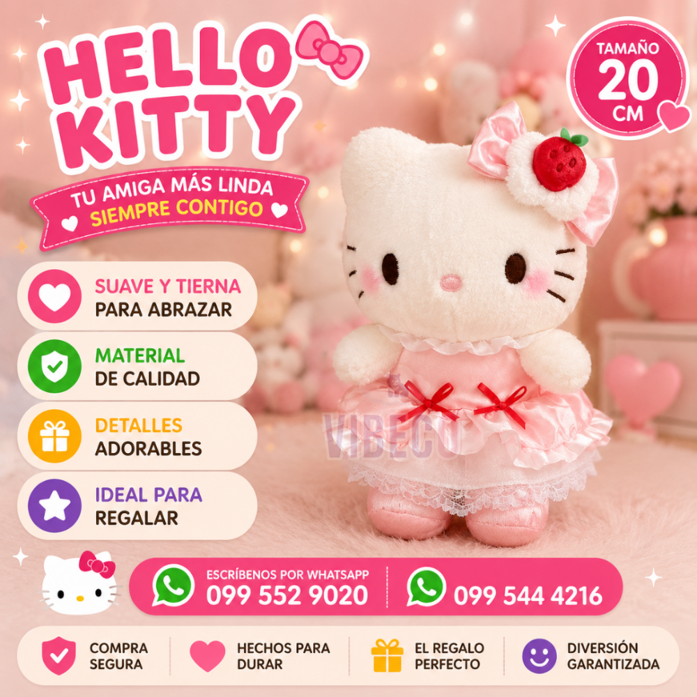 Hello Kitty Fresa 20cm