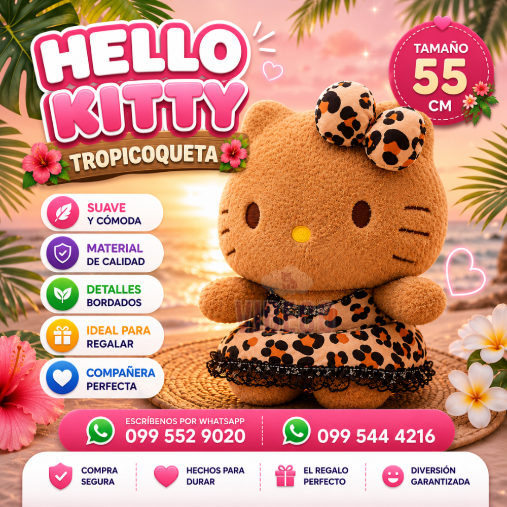 Hello Kitty Tropicoqueta 55cm