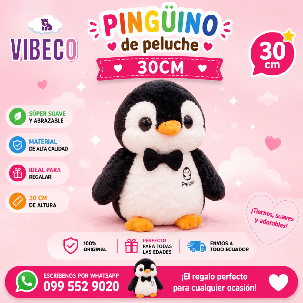 Pinguino Kawaii 30cm