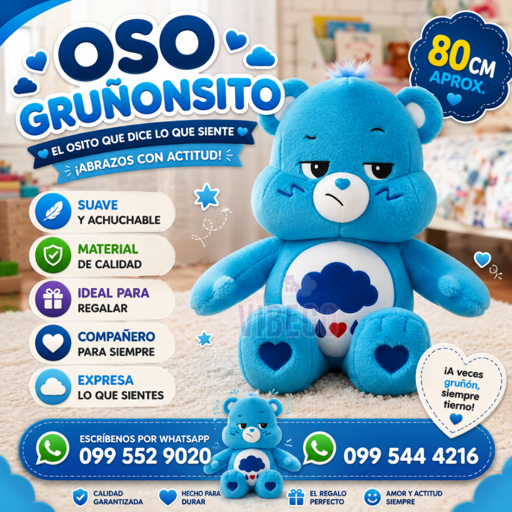 Cariñoso Azul 80cm