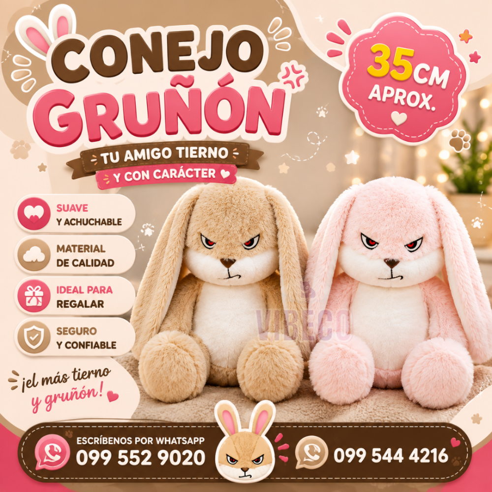 Conejo Gruñón 35cm