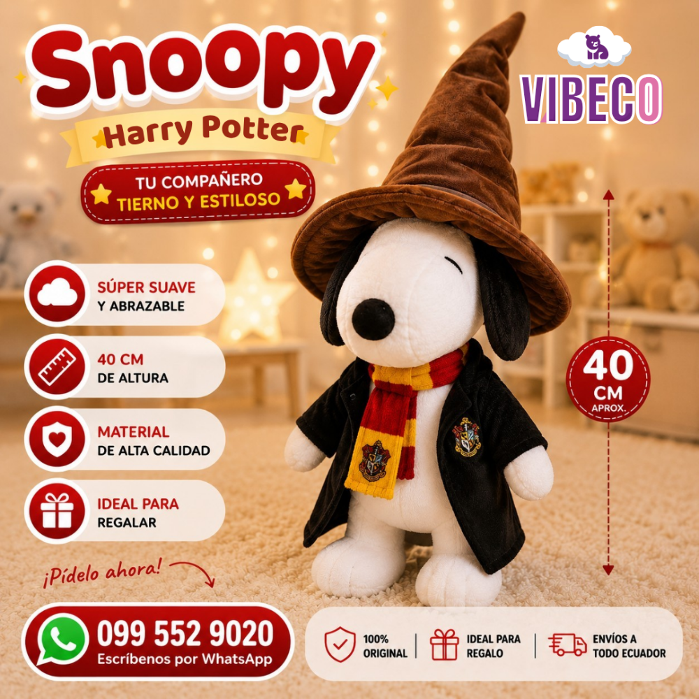 Snoopy Harry Potter 40cm