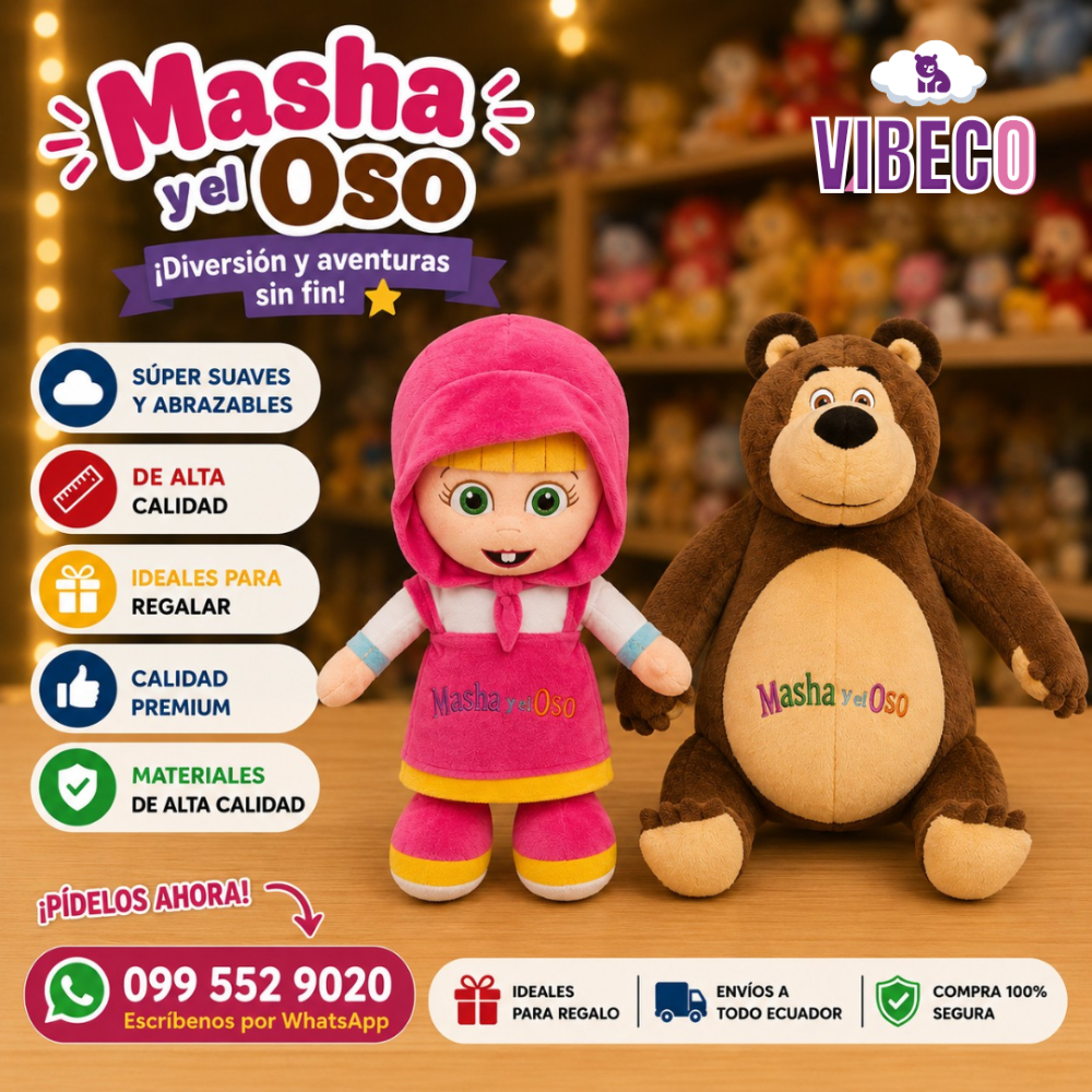 Masha y el oso 40cm