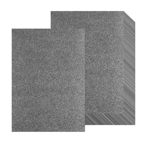 Cartulina purpurina plateada 70x50 cm
