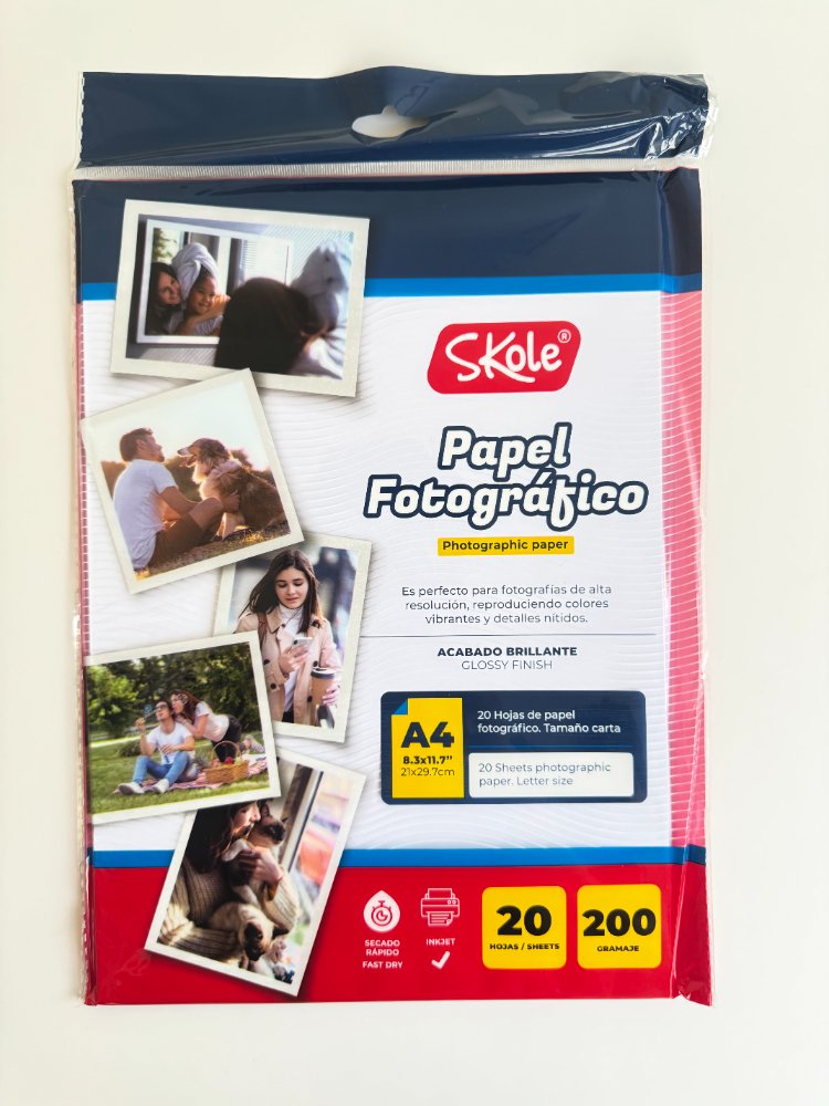 papel fotográfico marca Skole