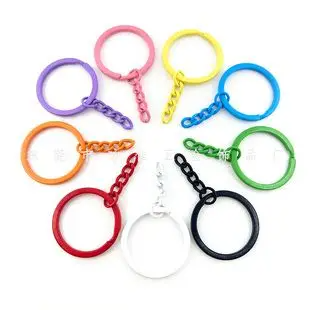 Argollas para llavero coloridos x 5 unidades