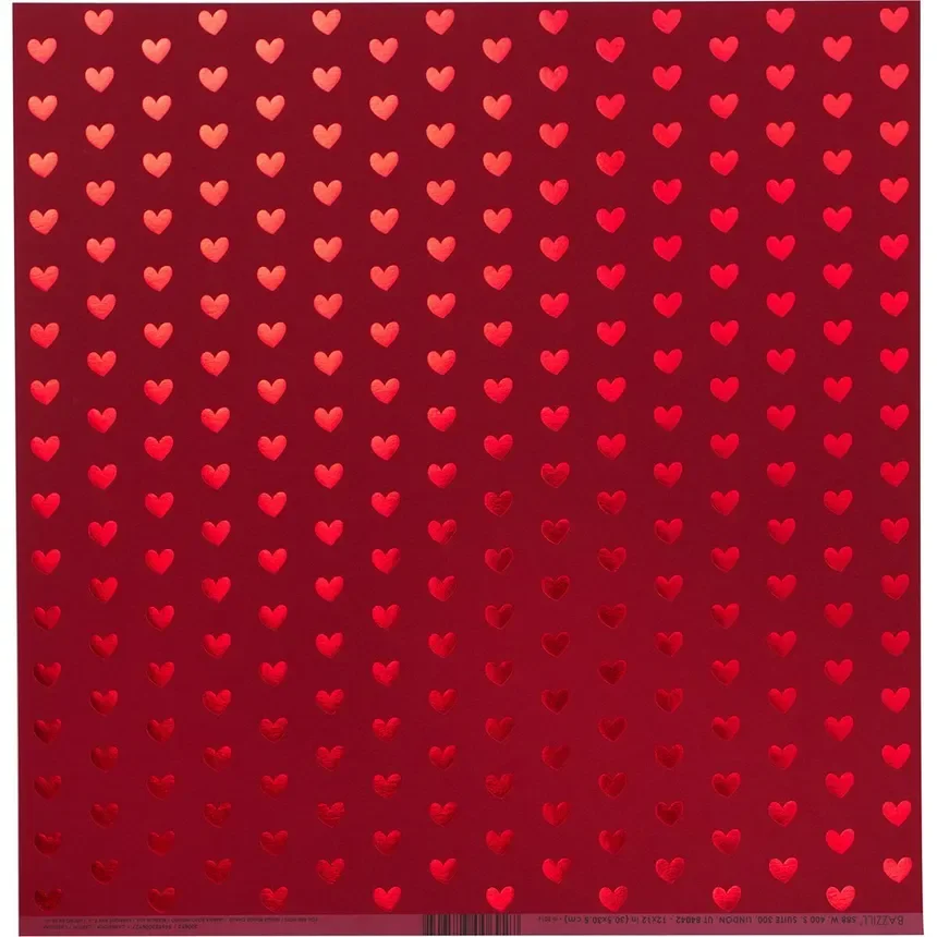 Cartulina de diseño roja 50 x 70 cm