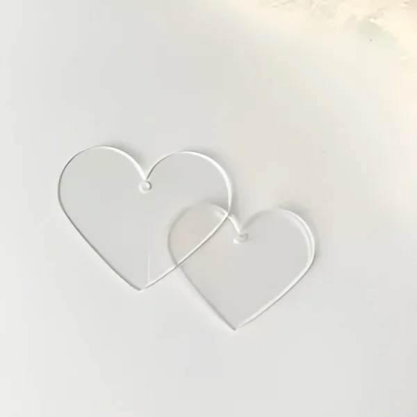 Acrílico en forma de corazón
