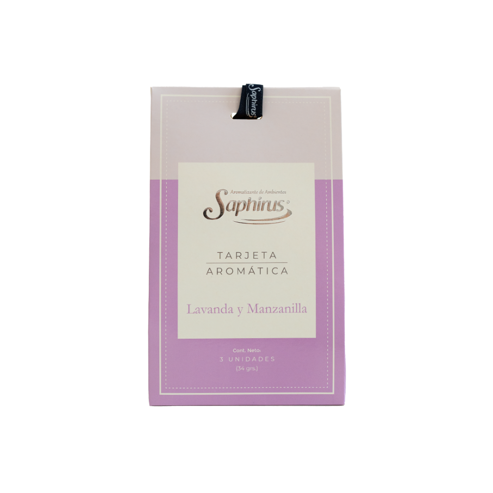 Tarjeta Aromatica Lavanda y Manzanilla
