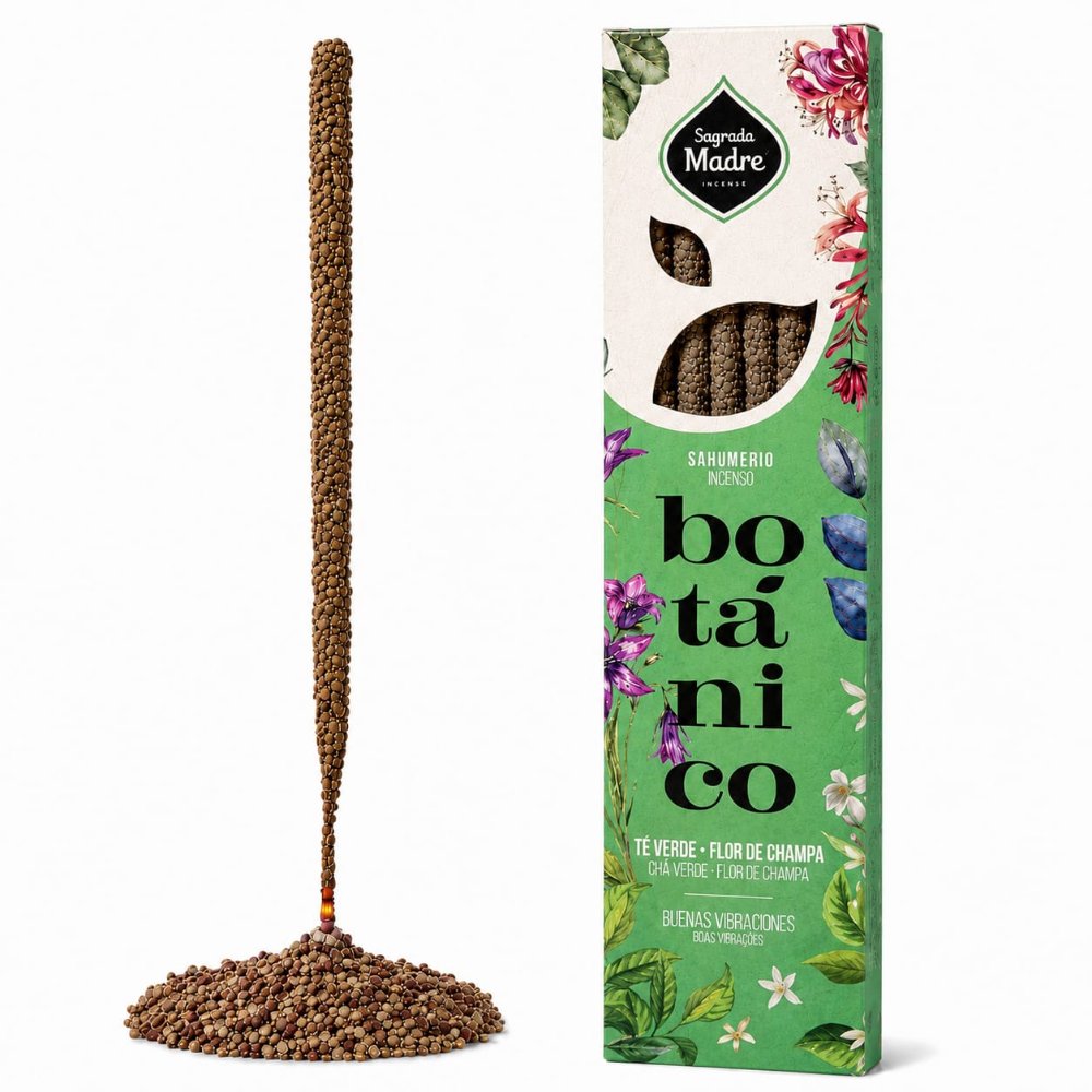 Sahumerio Botánicos Té verde - Flor de Champa