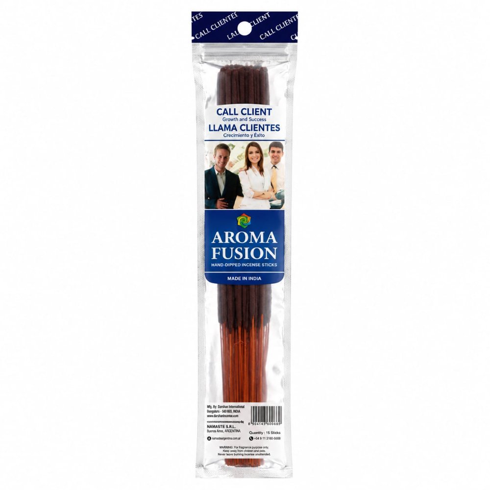 Sahumerio Aroma Fusion LLama Clientes