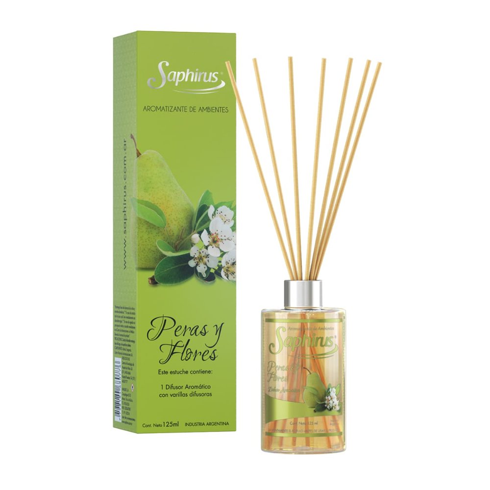 Difusor con Varillas Peras y Flores