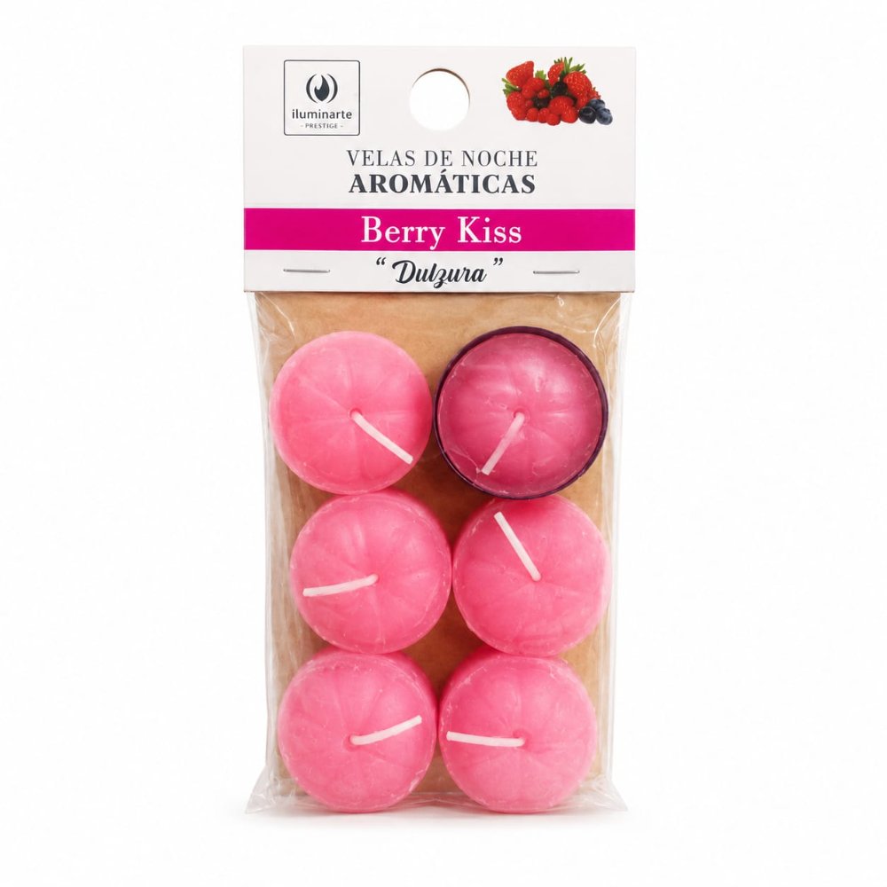 Velas Aromaticas x 6 Berry Kiss