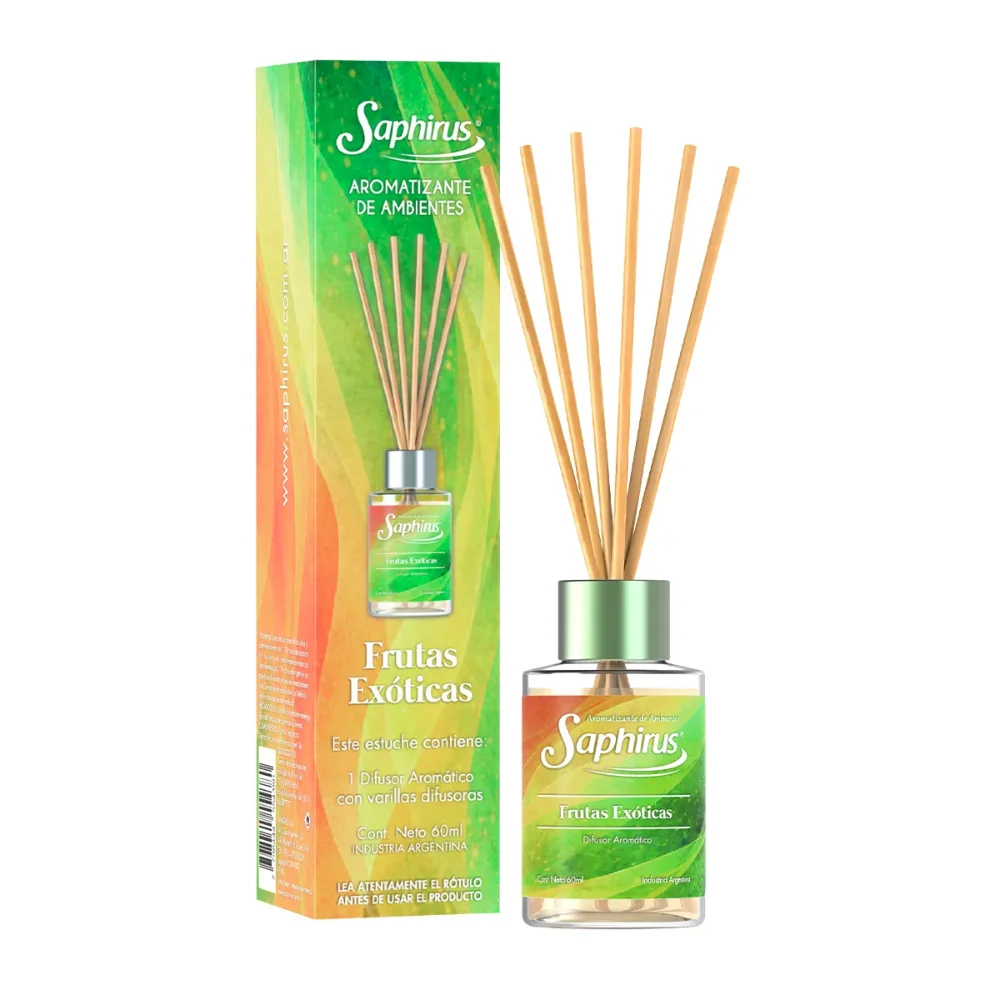 Difusor Saphirus x 60 ml Frutas Exóticas