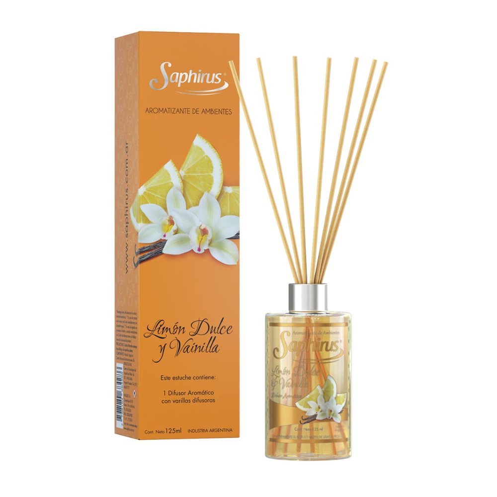 Difusor con Varillas Limon Dulce y Vainilla
