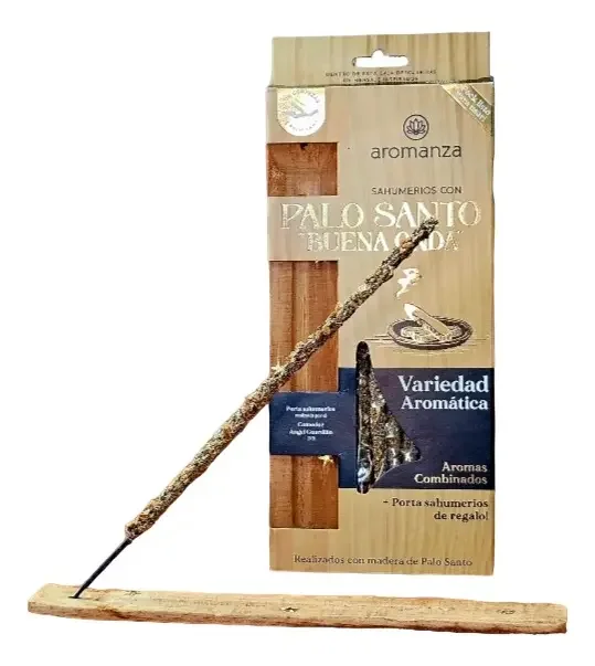 Caja Pack Sahumerios y Porta Palo Santo Buena Onda