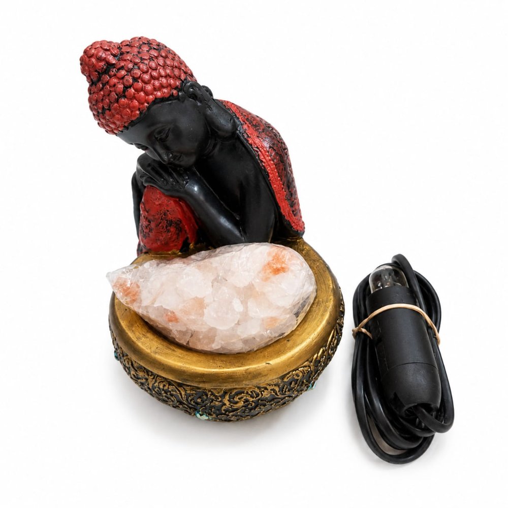 Lámpara de sal buda feng shui 24 cm