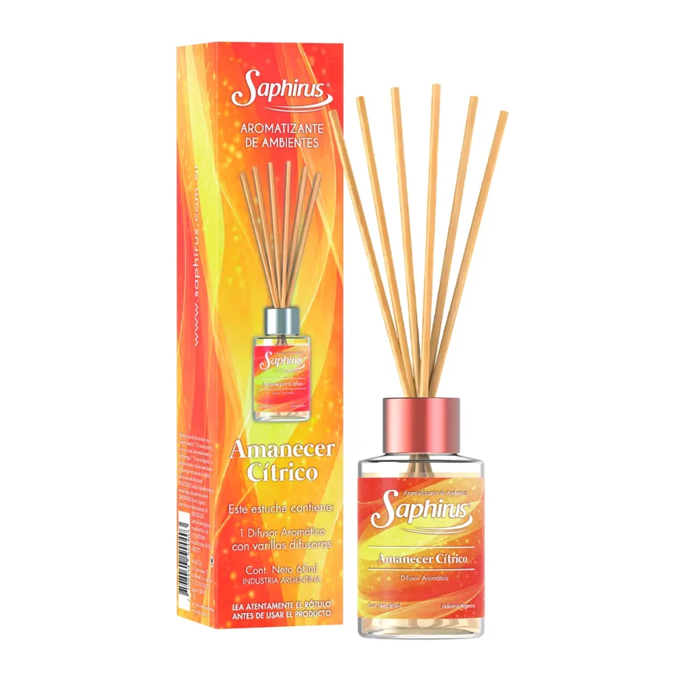 Difusor Saphirus x 60 ml Amanecer Citrico