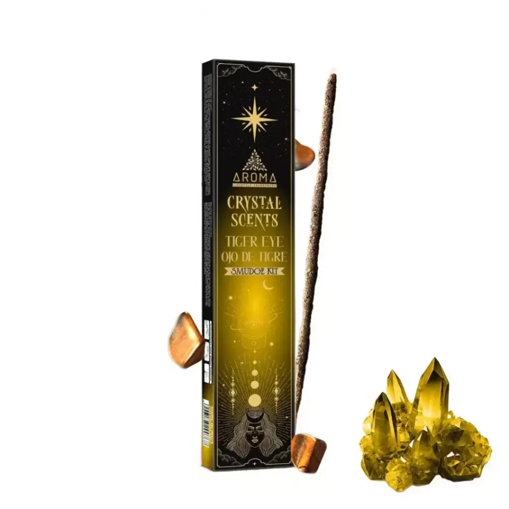 Sahumerio Crystal Scents Ojo de Tigre