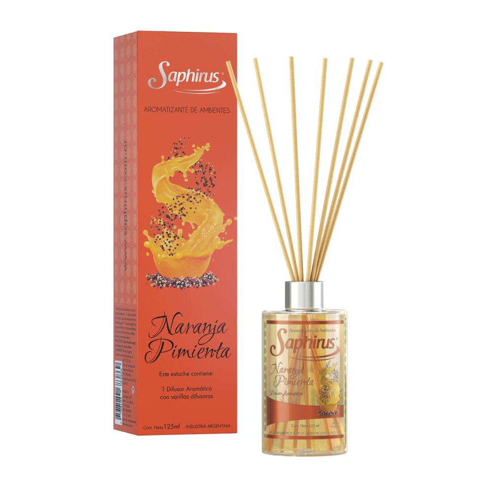 Difusor con Varillas Naranja Pimienta