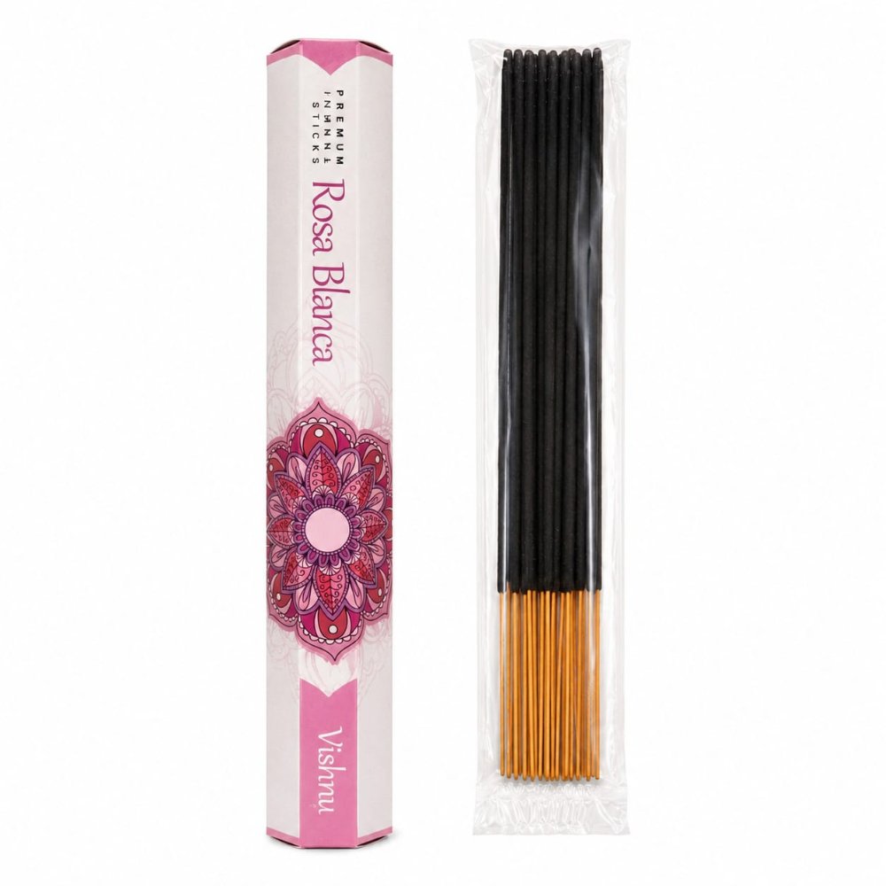 Sahumerio Vishnu x 20 Rosa Blanca
