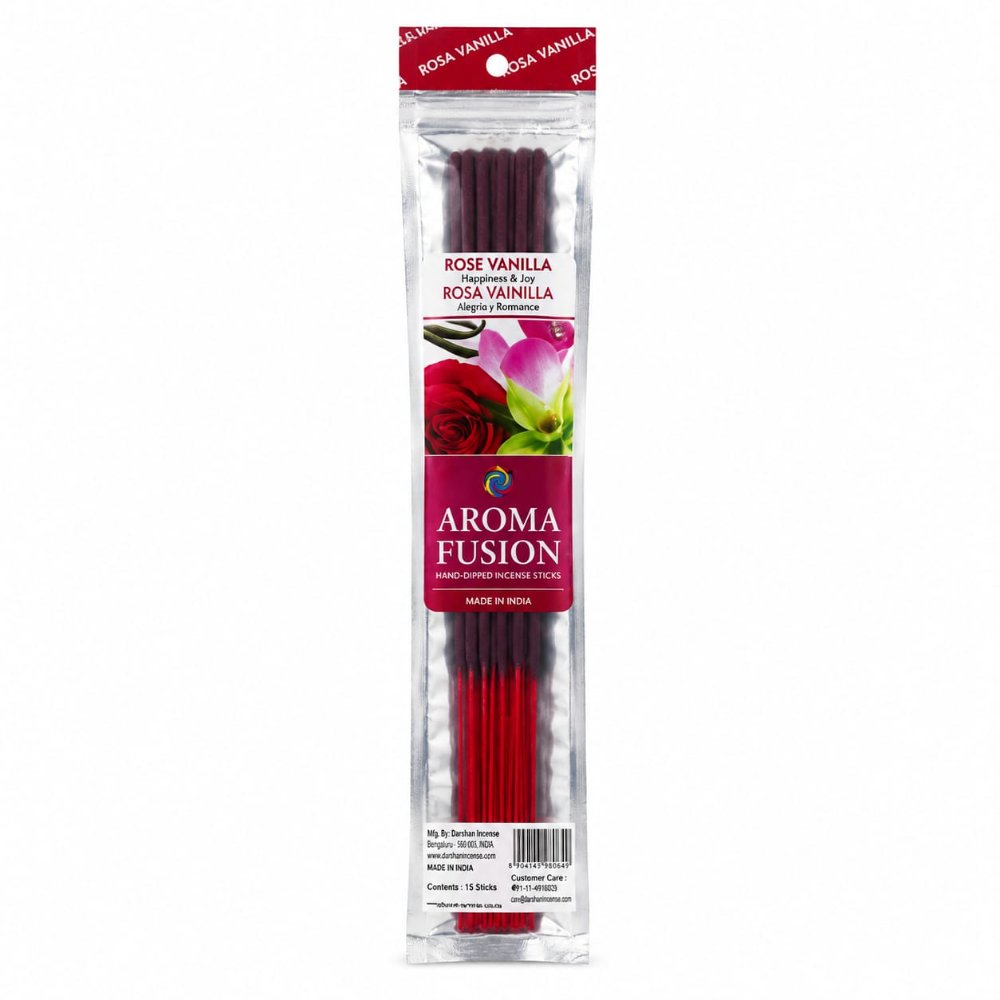 Sahumerio Aroma Fusion Rosa Vainilla