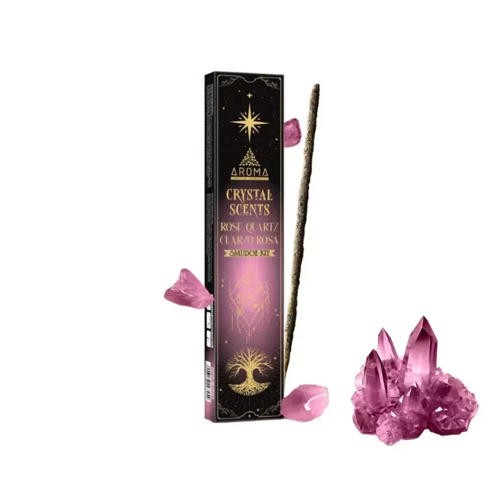Sahumerio Crystal Scents Cuarzo Rosa