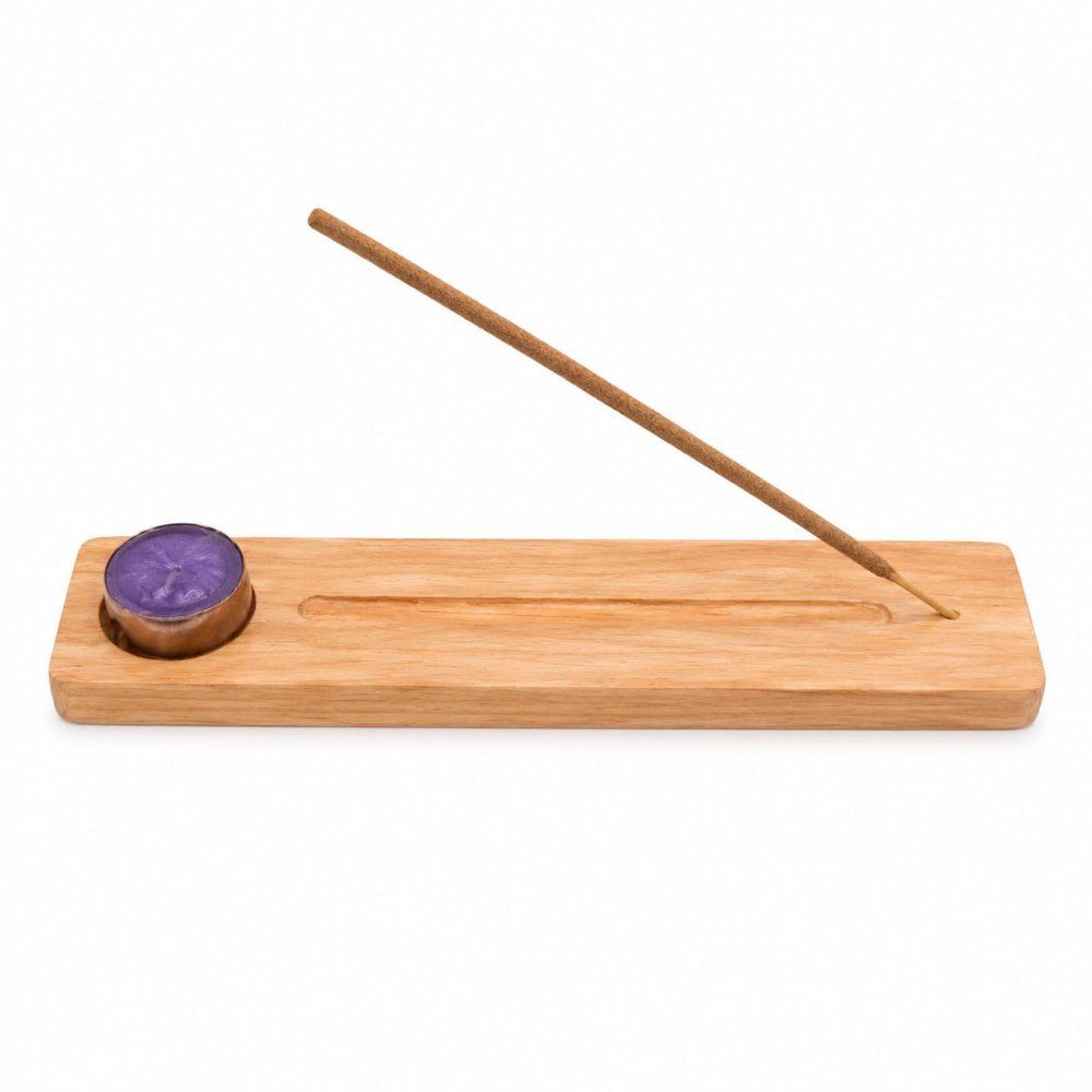 Porta Sahumerios y Velas de Madera