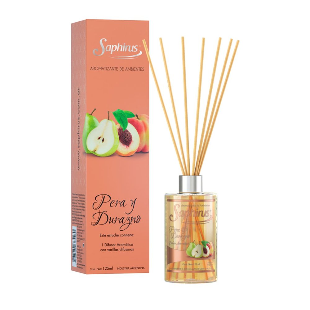 Difusor con Varillas Pera y Durazno