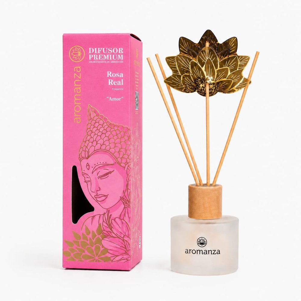 Difusor Aromanza Premium Rosa Real 125 ml