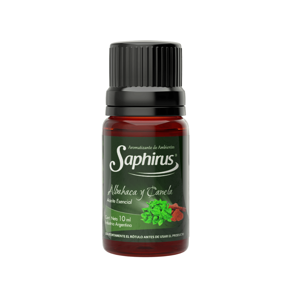 Aceite Saphirus Albahaca y Canela