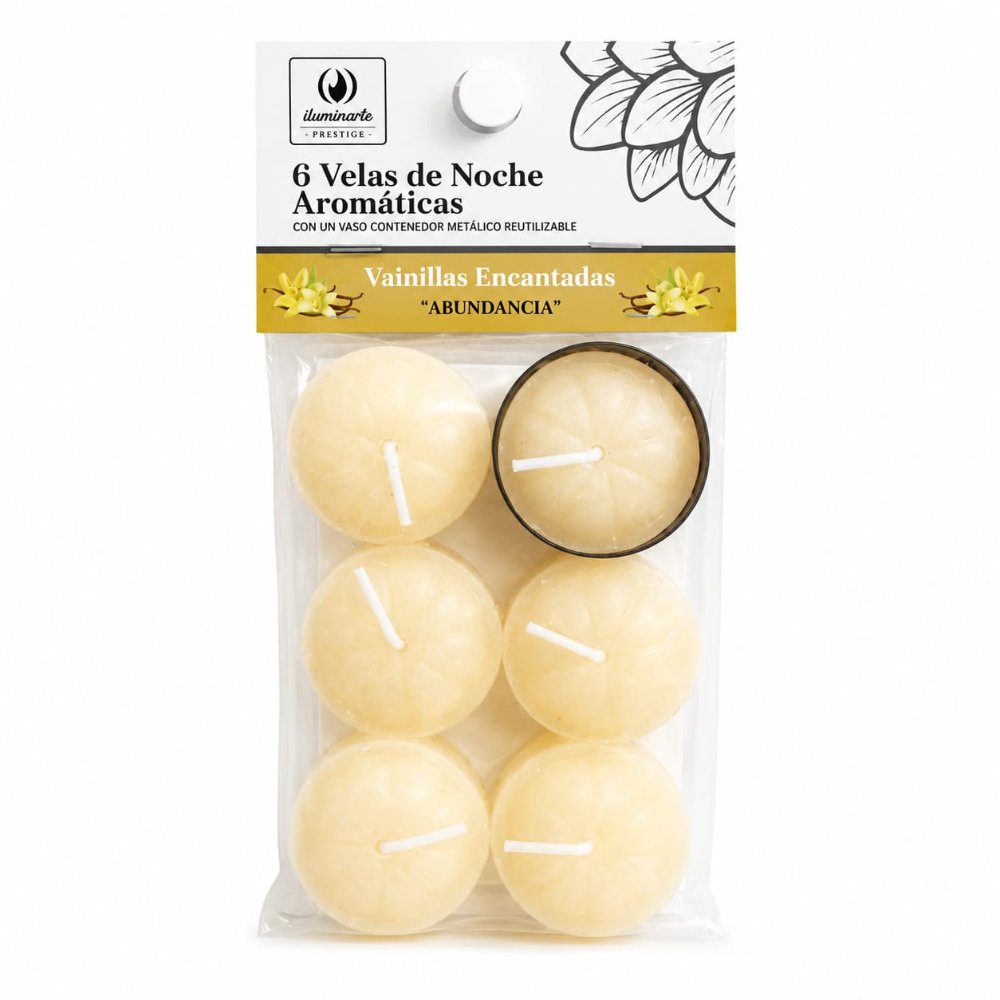 Velas Aromaticas x 6 Vainilla