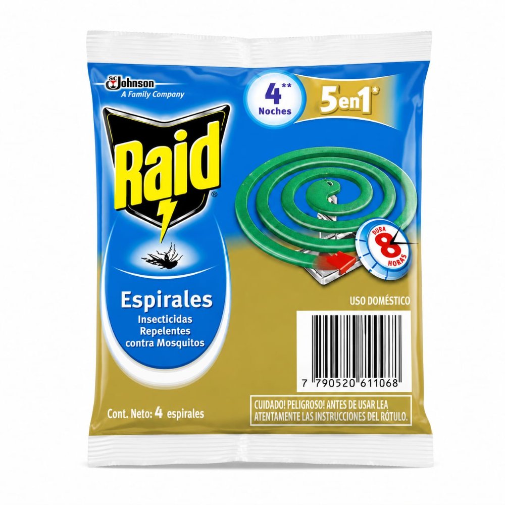Raid espiral sobre x 4 espirales