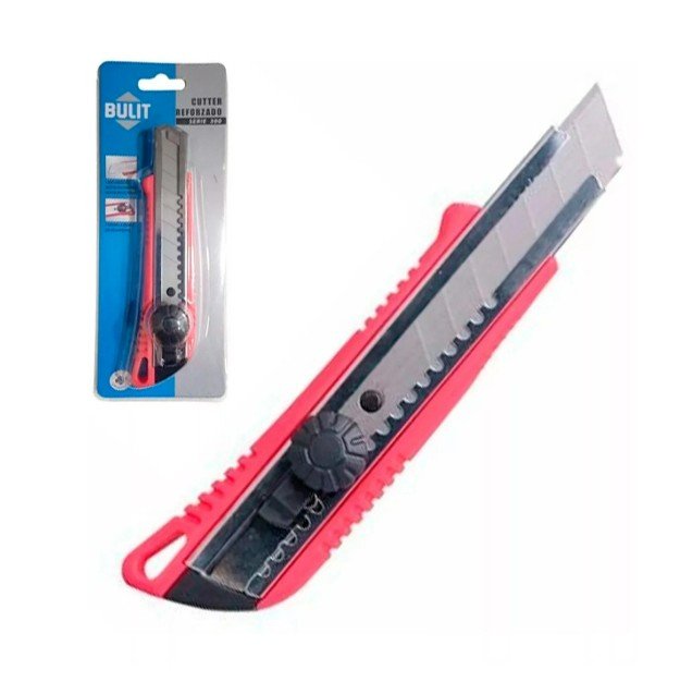 Cutter Bulit Reforzado Serie 300 Grande 18mm Con Traba