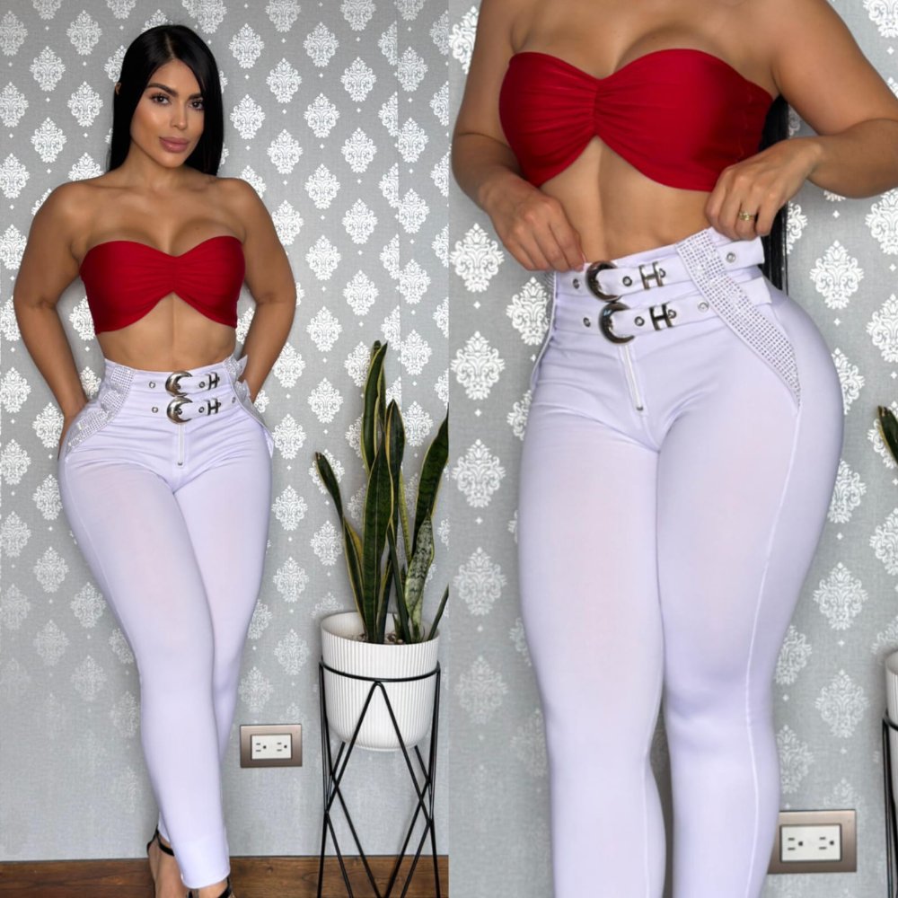 Leggins doble hebilla de luna