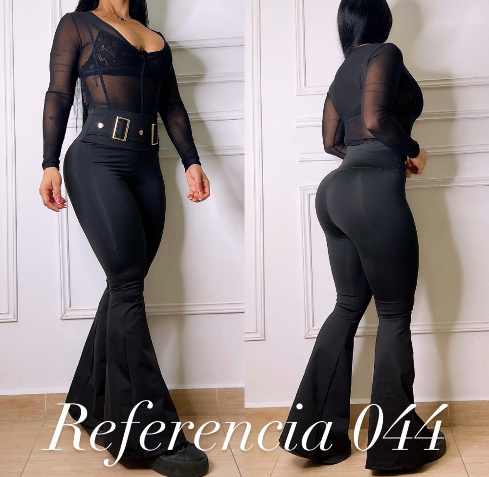 Leggins bota campana y doble herraje