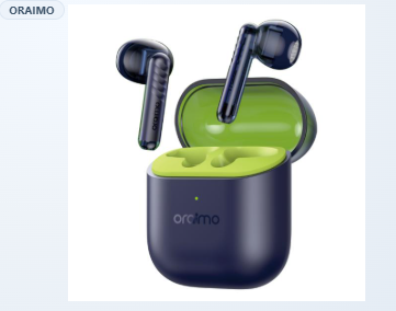 AUDIFONO ORAIMO FREEPODS NEO INALAMBRICO BLUETOOTH IPX4 OTW-330S AZUL/VERDE