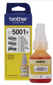 TINTA BROTHER BT5001Y DE ULTRA ALTO RENDIMIENTO AMARILLO