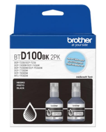 KIT DE TINTA 2 RECARGAS BTD100BK2PKMEX INKBENEFIT NEGRO