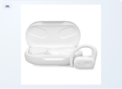 AUDIFONO JBL SOUNDGEAR SENSE INALÁMBRICO BLUETOOTH JBLSNDGEARSNSWHTAM BLANCO