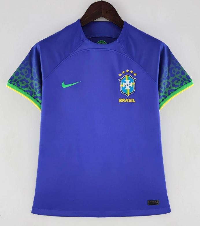 Camisa Seleção Brasileira Azul Linha Nacional Premium - FEMININA