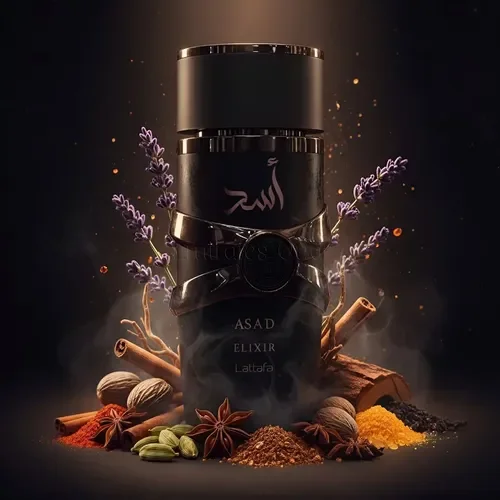 asad elixir black  lattafa 100ml