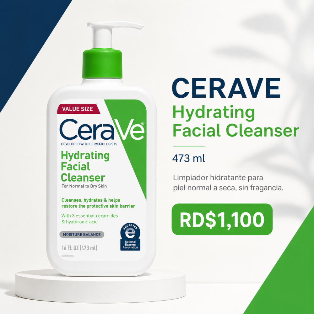 CeraVe Hydrating Facial Cleanser – 473 ml