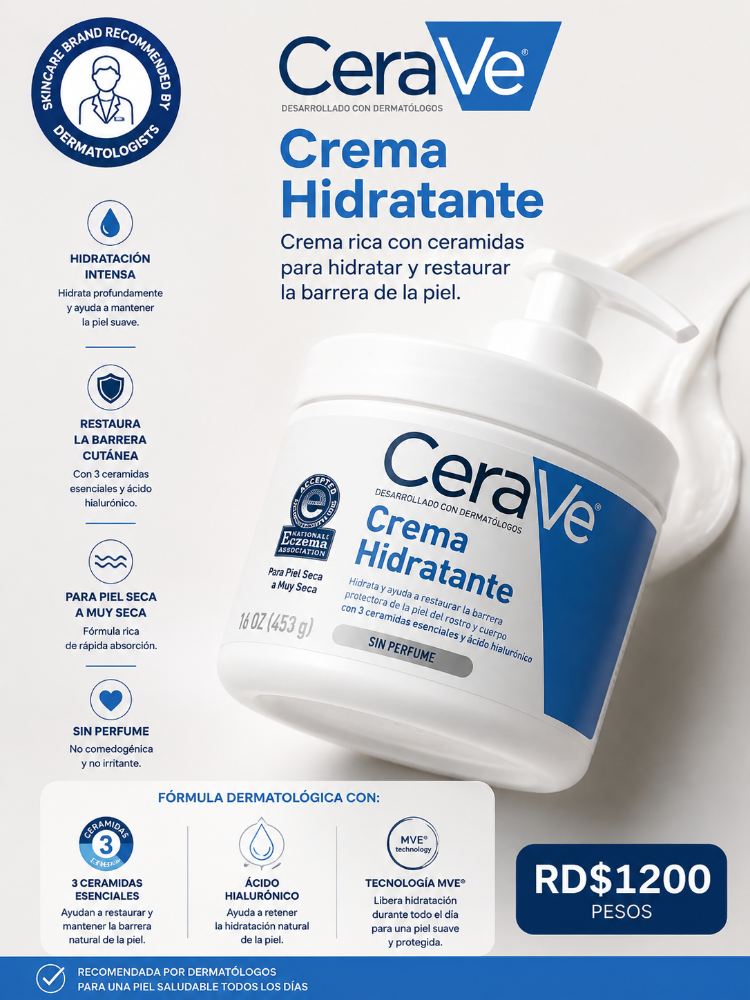 CeraVe Moisturizing Cream – 453 g / 16 oz