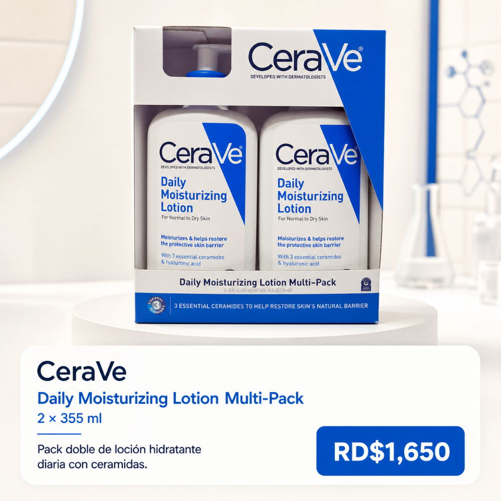 CeraVe Daily Moisturizing Lotion Multi-Pack – 2 × 355 ml