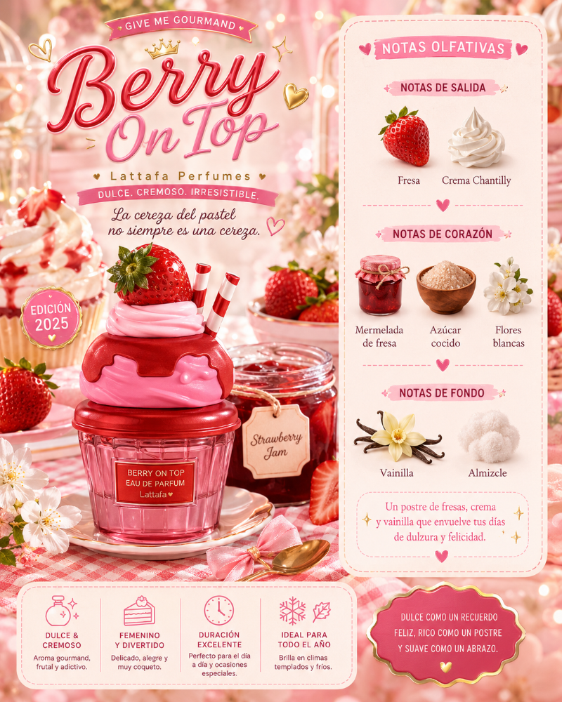 Lattafa Berry On Top EDP 75ML 1.1 Premium