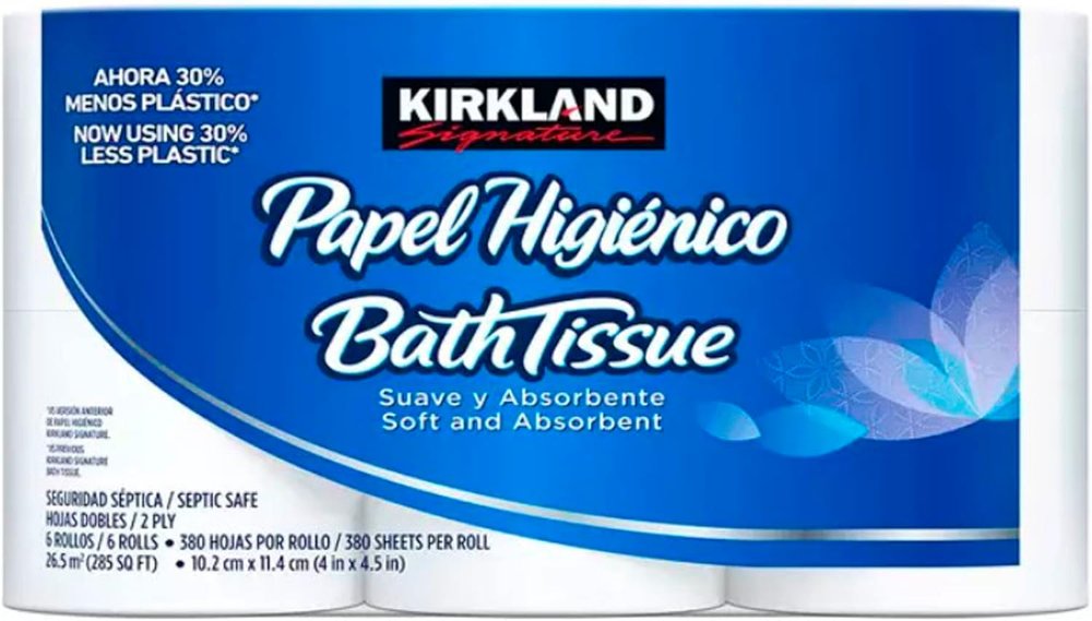 PAPEL HIGIENICO KIRKLAN PAQUETE DE 6 ROLLOS