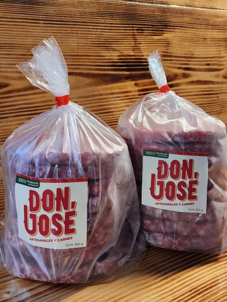 HAMBURGUESA DE RES C/8PIEZAS