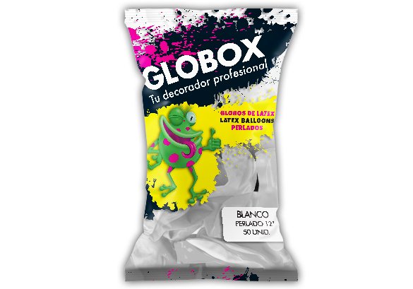 Globox Blanco Perlado 12" x 50