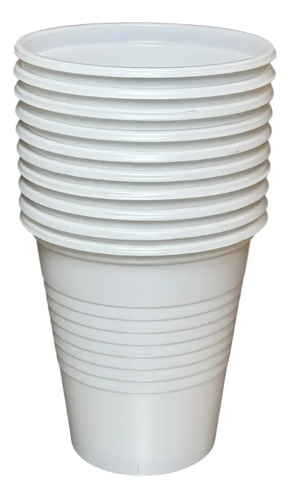 Vaso Blanco x 10 u 300 cc